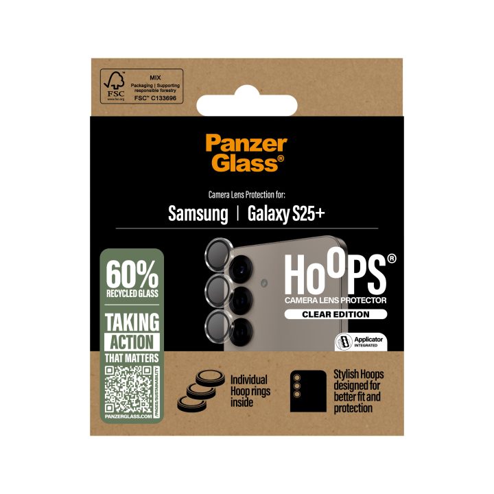 PanzerGlass ® Hoops® Camera Lens Protector Clear Samsung Galaxy S25+…