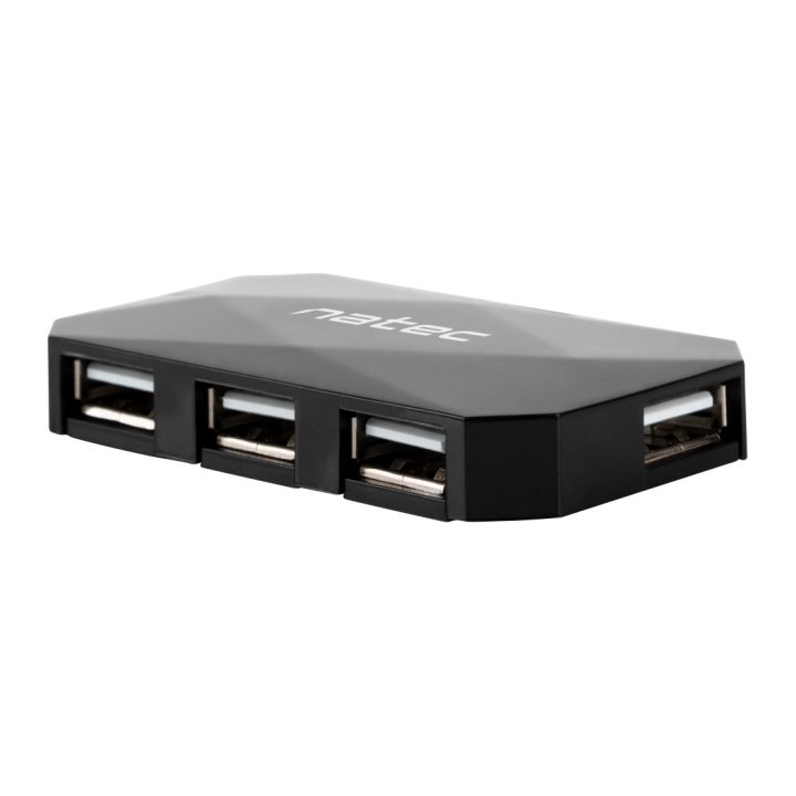 Natec NHU-0647 hub de interfaz USB 2.0 480 Mbit/s Negro