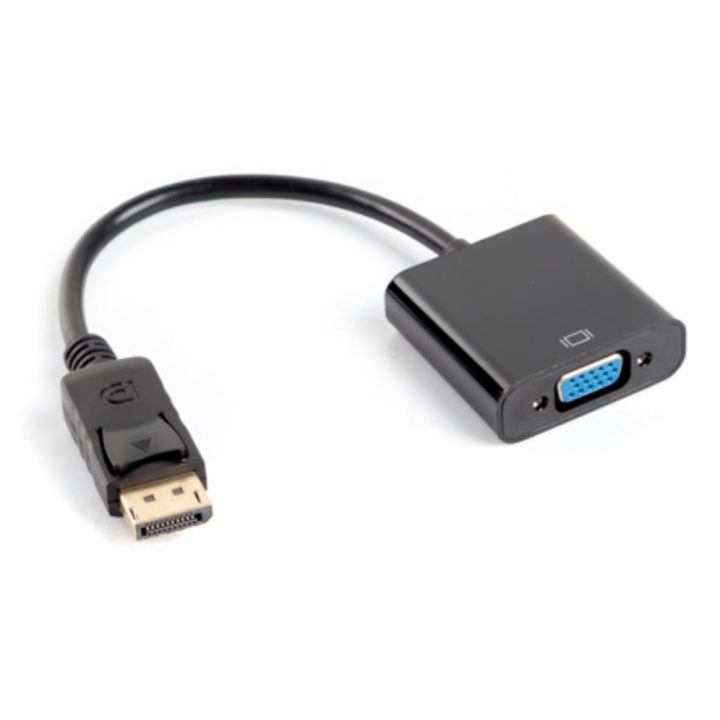 Adaptador Lanberg DisplayPort 1.1 a VGA 20cm negro (AD-0002-BK)