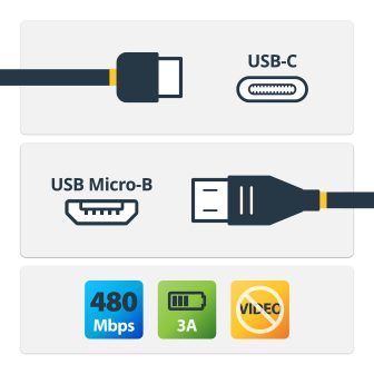 StarTech.com 50cm USB-C to Micro USB-B Adapter Cable - USB 2.0