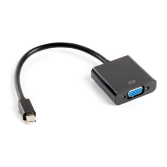 Lanberg Mini DisplayPort Male to VGA Female Adapter 20cm Black…