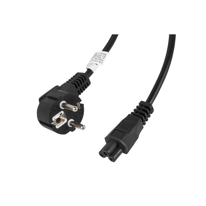 Lanberg Power Cable VDE CEE 7/7 to IEC 320 C5 3m (CA-C5CA-11CC-003-BK)