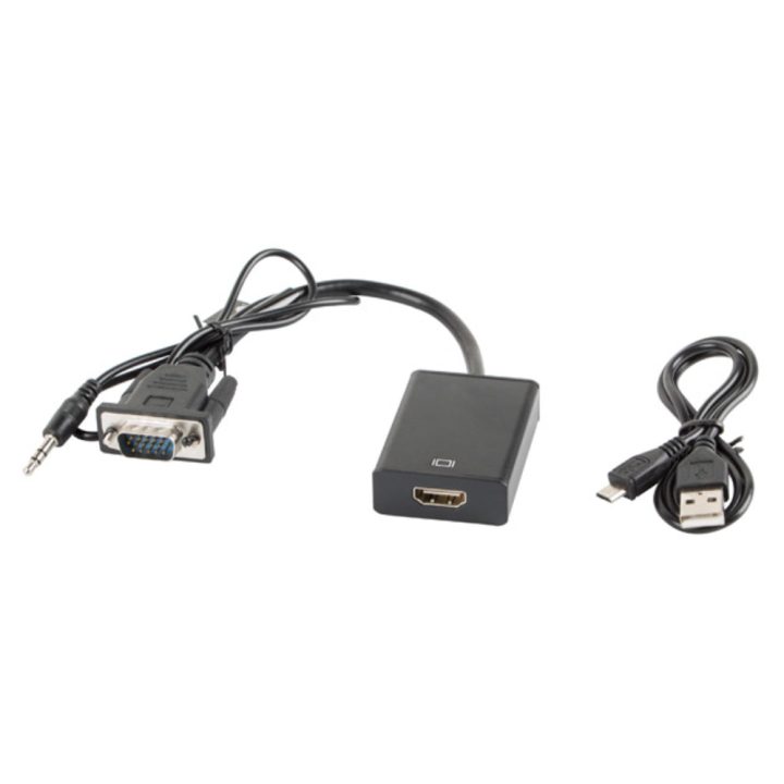 Adaptador Lanberg VGA macho + jack de áudio 3.5mm - HDMI fêmea…