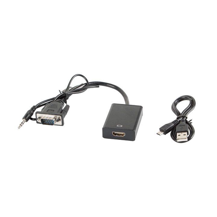 Adaptador Lanberg VGA macho + jack de áudio 3.5mm - HDMI fêmea…