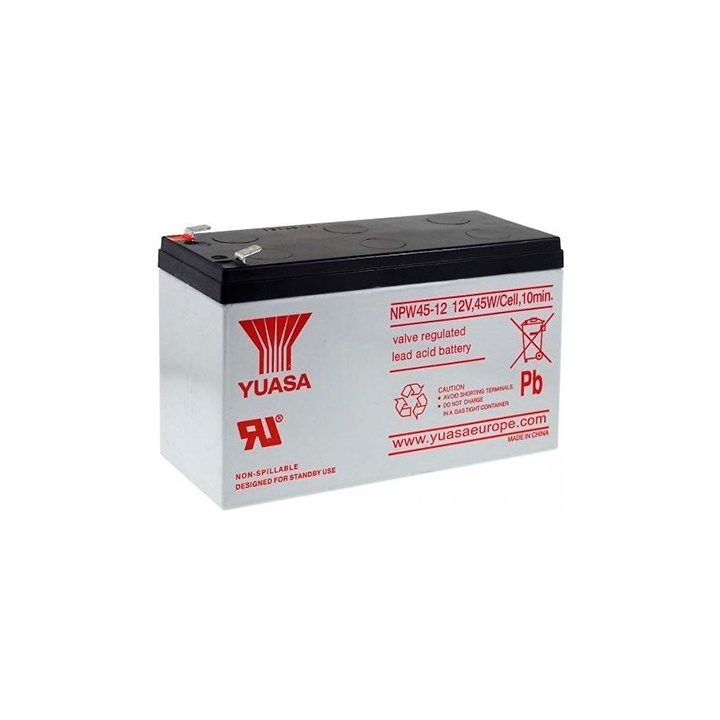 Bateria Phasak Yuasa NPW45-12 compatível para UPS 9Ah 12V chumbo-ácido