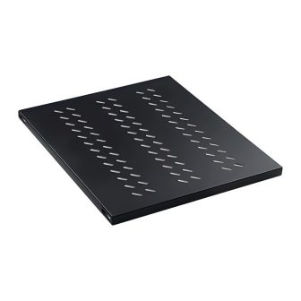 Bandeja fixa 1U para rack Phasak preto 1000mm - perfurada phc 5210
