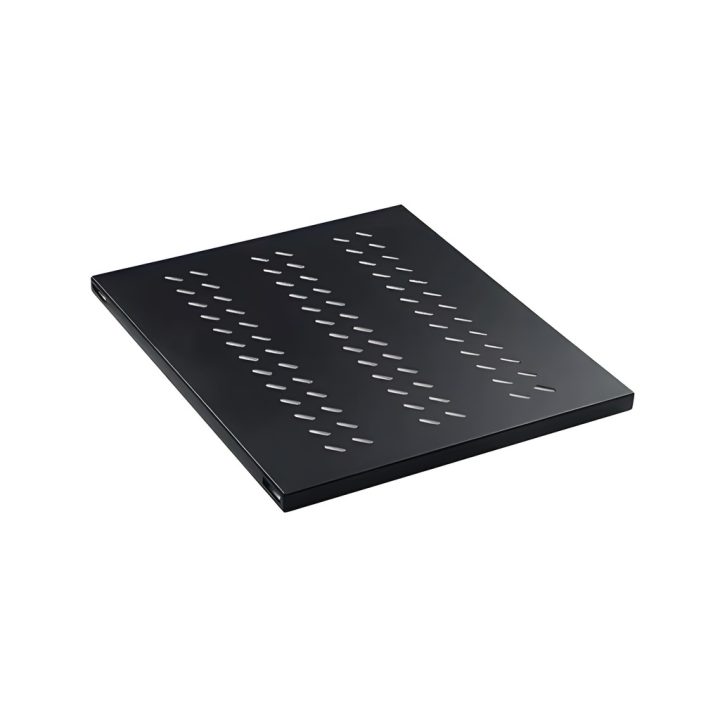 Bandeja fixa 1U para rack Phasak preto 1000mm - perfurada phc 5210