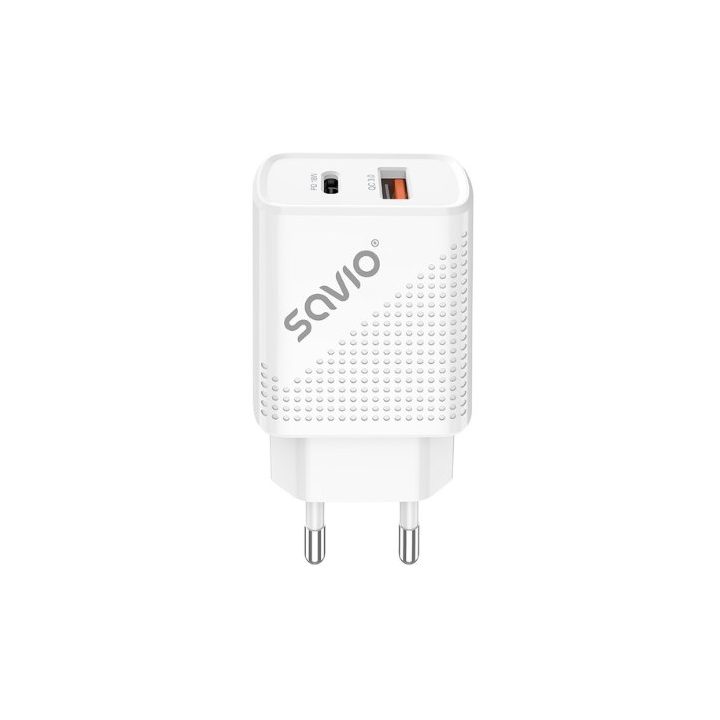 Carregador de parede Savio LA-05 Dual 18W USB 3.0 (SAVLA-04)