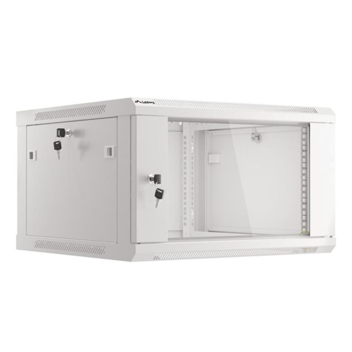 Lanberg WF01-6606-10S 6U Wall-Mount Rack Cabinet Gray