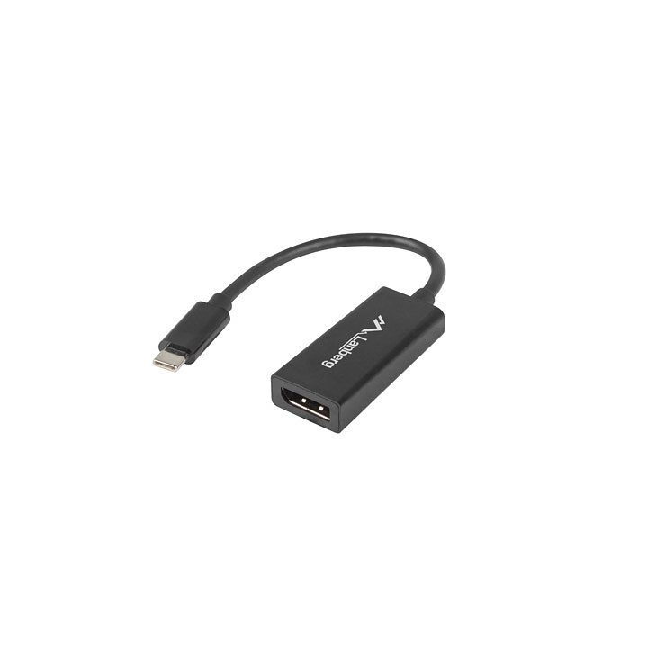 Adaptador USB Lanberg USB-C m 3.1 a DisplayPort h 15cm negro…