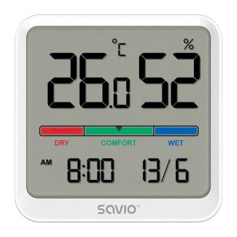 Sensor de temperatura e humidade Savio CT-01/W