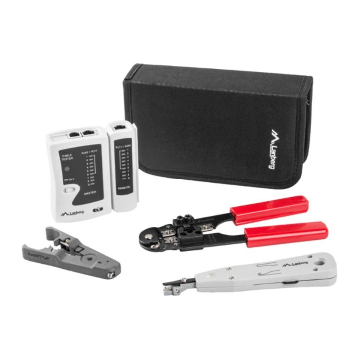 Lanberg Tool Kit Network Tester - Cable Stripper - Crimping Tool…