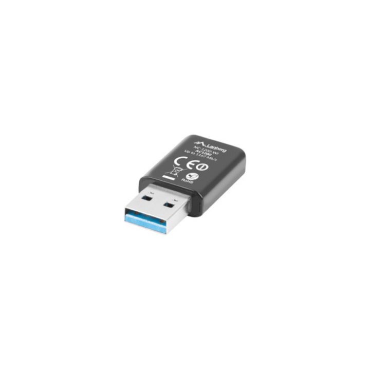 Adaptador de rede Lanberg USB Wi-Fi 1200 MB-s dual band (NC-1200-WI)