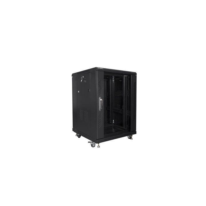 Armário rack Lanberg 15U 600 x 600 auto montagem 19 polegadas carga…