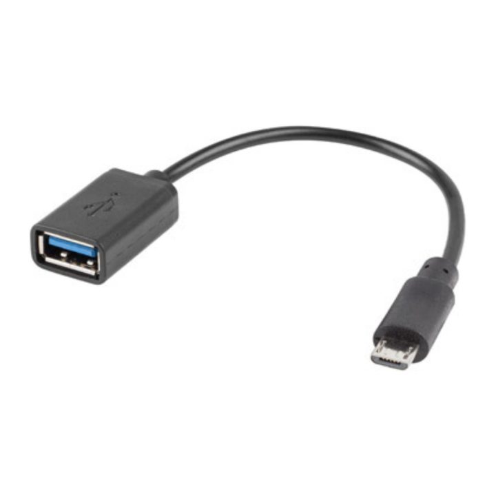 Lanberg OTG Adapter Micro USB (M) 2.0 to USB-A (F) 15 cm Black…