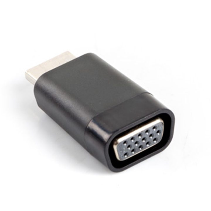 Adaptador Lanberg HDMI macho-VGA fêmea preto (AD-0016-BK)