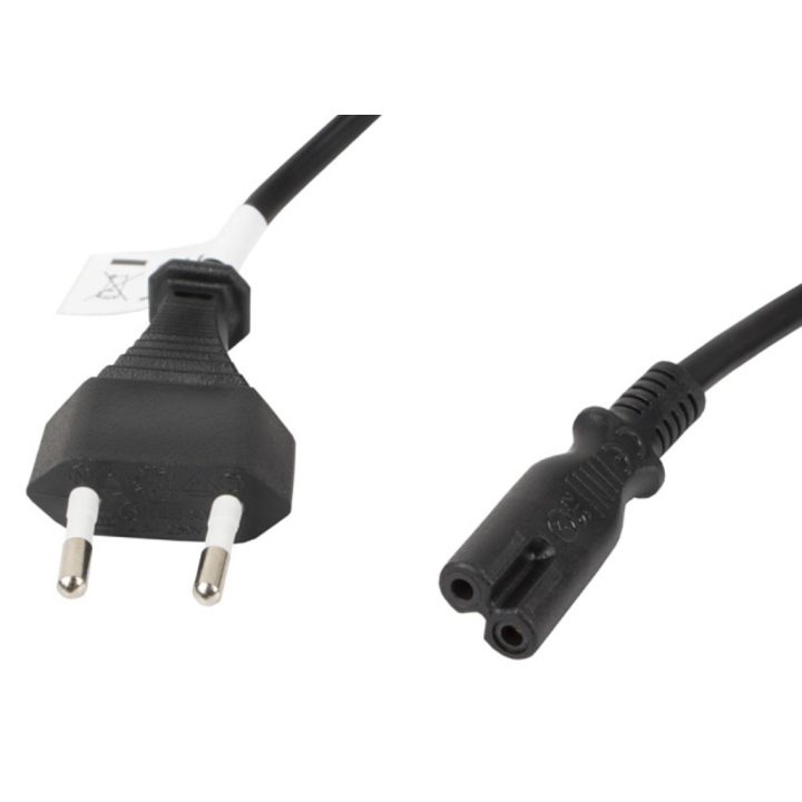 Lanberg Power Cable CEE 7/16 to IEC320 C7 1.8m (CA-C7CA-11CC-0018-BK)