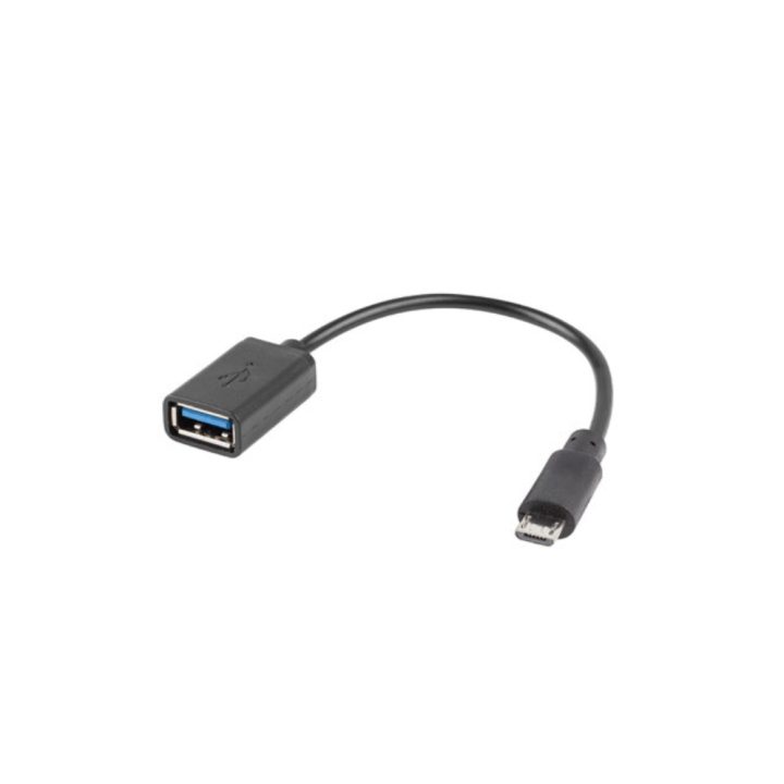 Lanberg OTG Adapter Micro USB (M) 2.0 to USB-A (F) 15 cm Black…