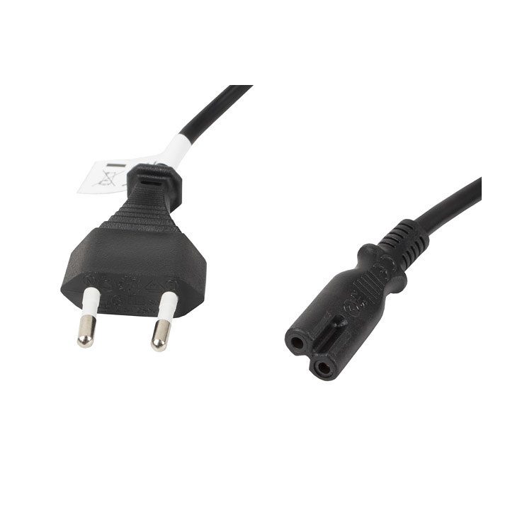 Lanberg Power Cable CEE 7/16 to IEC320 C7 1.8m (CA-C7CA-11CC-0018-BK)