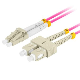 Cabo de fibra óptica Lanberg multi LC-UPC-SC-UPC duplex LSZH OM4…