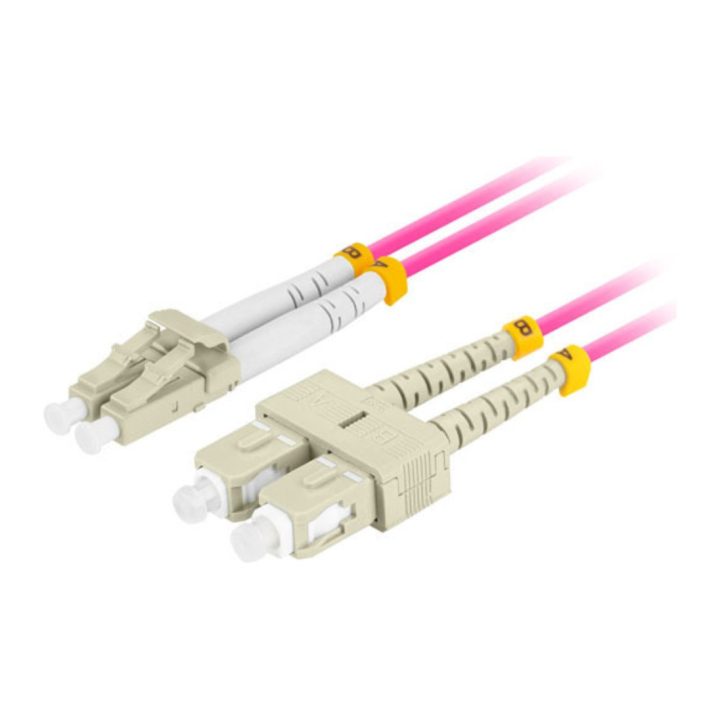 Cabo de fibra óptica Lanberg multi LC-UPC-SC-UPC duplex LSZH OM4…
