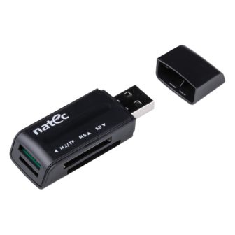 Natec ANT 3 Mini lector de tarjeta USB 2.0 Negro (NCZ-0560)