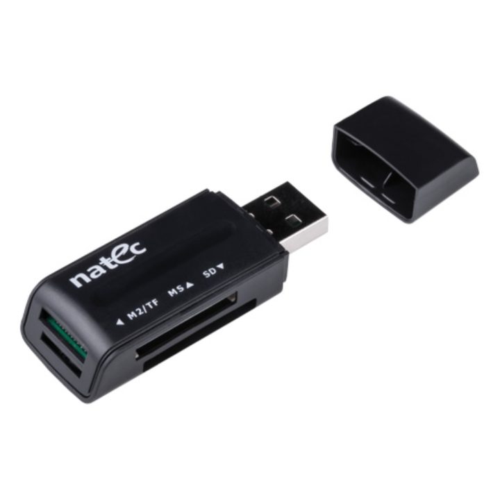 Natec ANT 3 Mini USB 2.0 Card Reader Black (NCZ-0560)