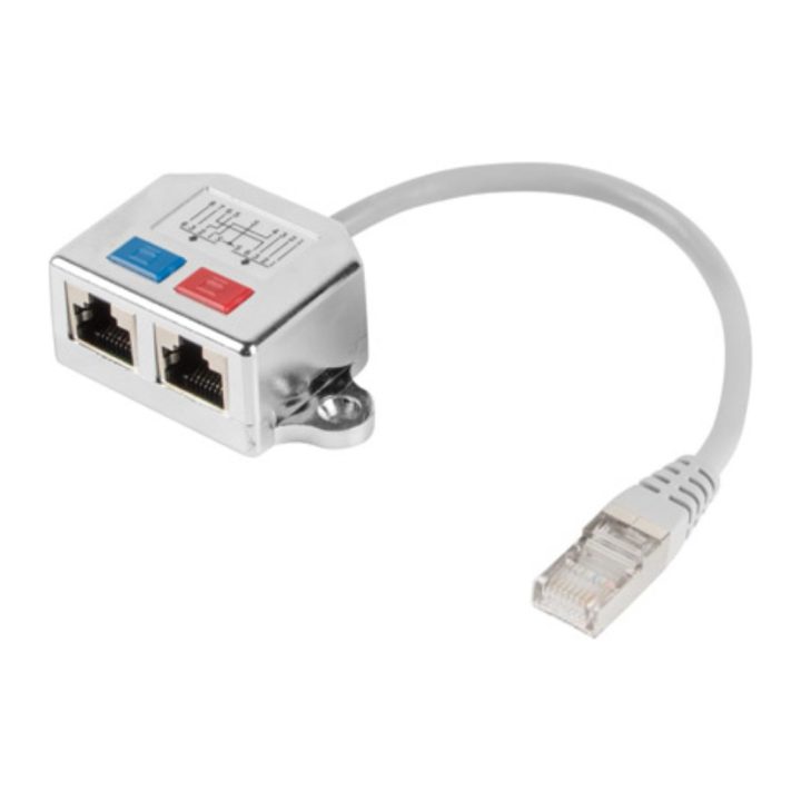 Lanberg Ethernet FTP RJ45 to 2x RJ45 Splitter Adapter (AD-0026-S)