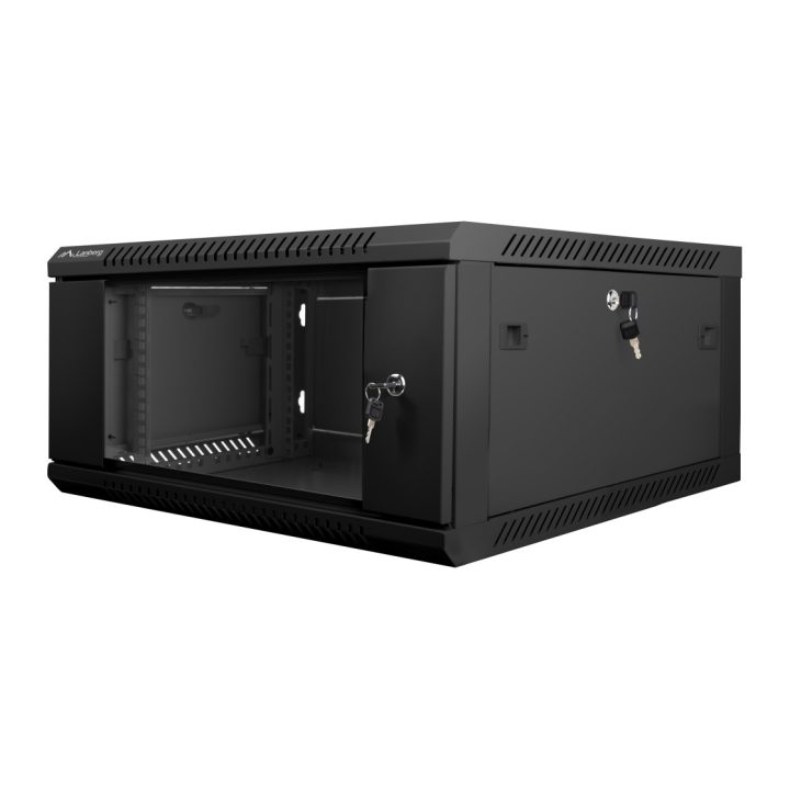 Armário de parede Lanberg rack 19 polegadas 4U - 600X600 flat pack v2…