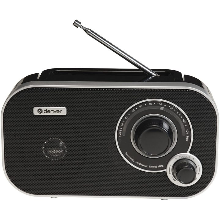Rádio Pessoal Analógico Denver TR-51B Preto