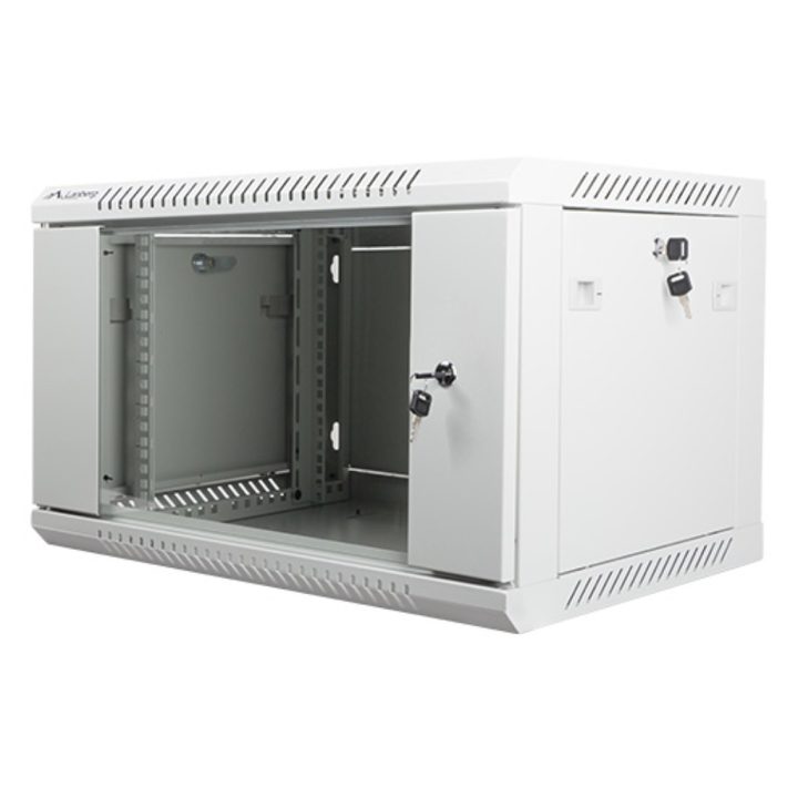 Armário Lanberg 19 polegadas 6U - 600X450 cinzento (WF01-6406-10S)