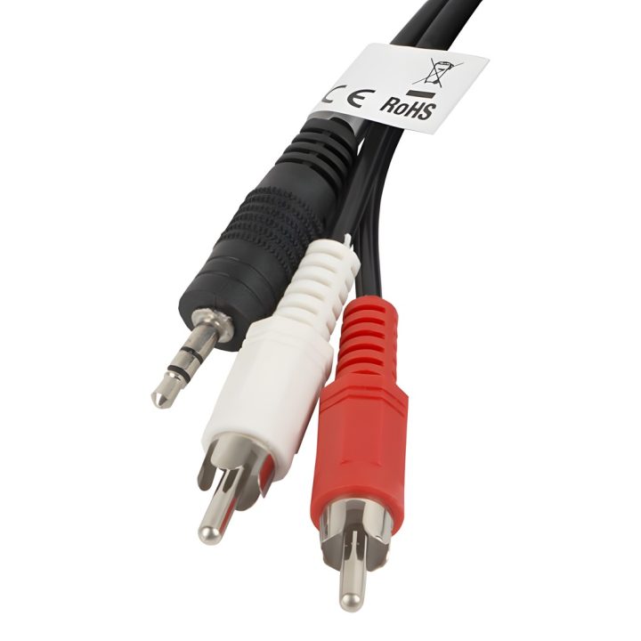 Cabo estéreo Lanberg mini jack 3.5mm-2x RCA macho 2m…