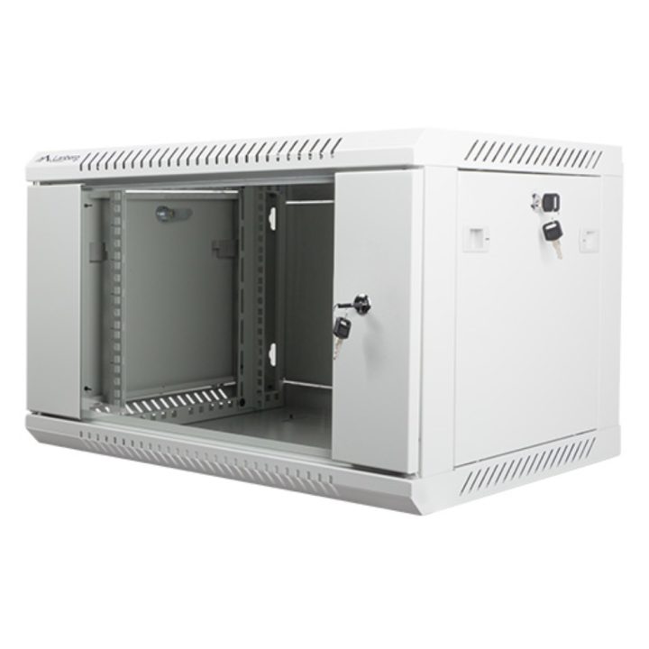 Lanberg 19-inch 6U Wall-Mount Cabinet - 600x450 Gray (WF01-6406-10S)