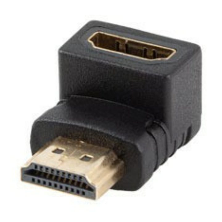 Lanberg 4K HDMI Adapter Male-to-Female Down Angle (AD-HDMI-03)