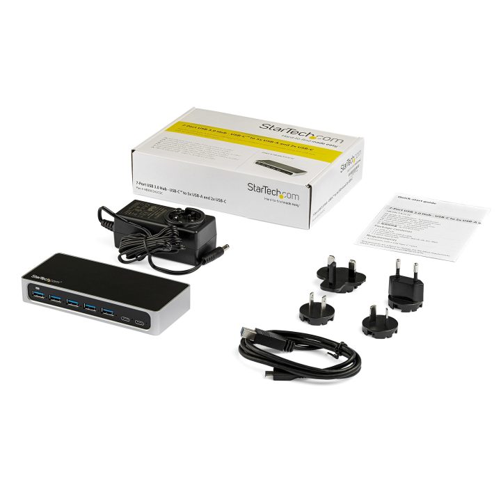 StarTech.com USB 3.0 Hub USB-C to 5x USB-A and 2x USB Type-C 7-Port -…