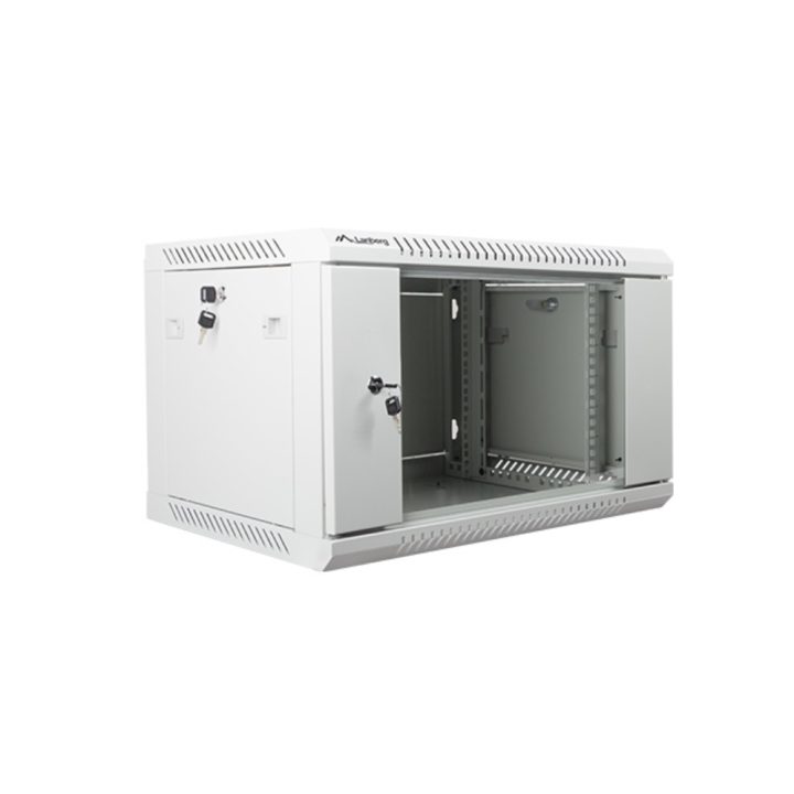 Armário Lanberg 19 polegadas 6U - 600X450 cinzento (WF01-6406-10S)