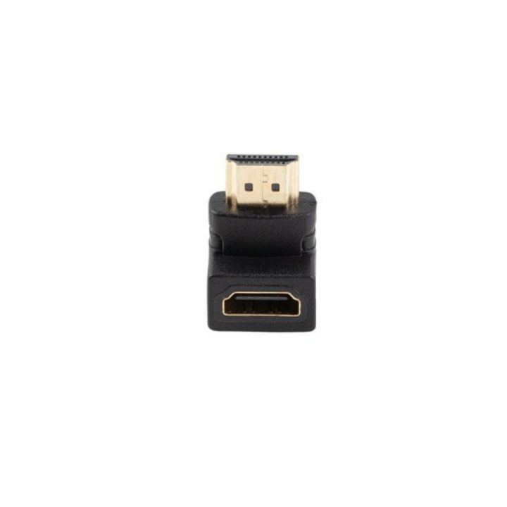 Adaptador HDMI 4K Lanberg macho-fêmea ângulo para baixo (AD-HDMI-03)