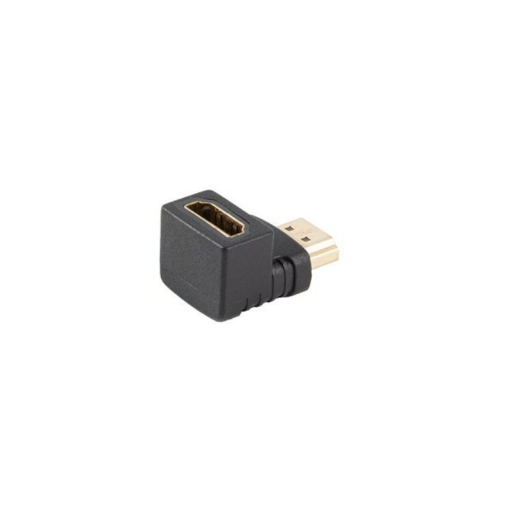 Adaptador HDMI 4K Lanberg macho-fêmea ângulo para baixo (AD-HDMI-03)