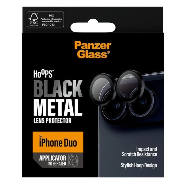 PanzerGlass Hoops Camera Protect iPhone Duo Black (PG70130)