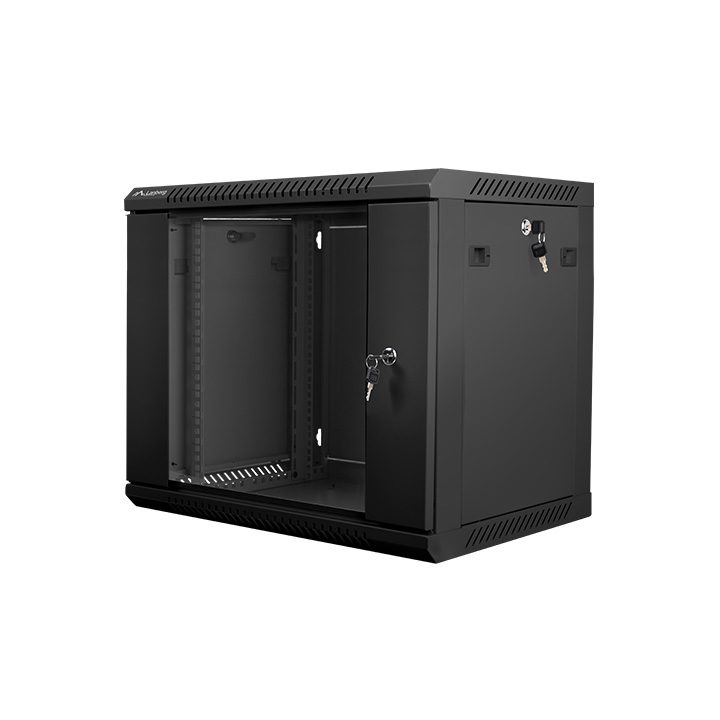 Lanberg WF01-6409-10B armario rack 9U Bastidor de pared Negro
