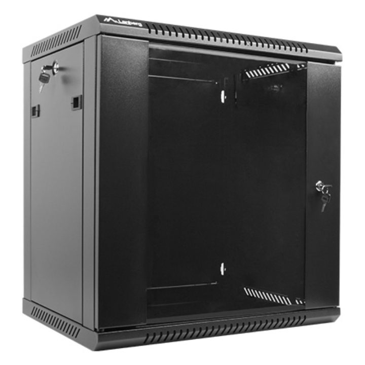 Lanberg WF01-6412-10B 12U Wall-Mount Rack Cabinet Black