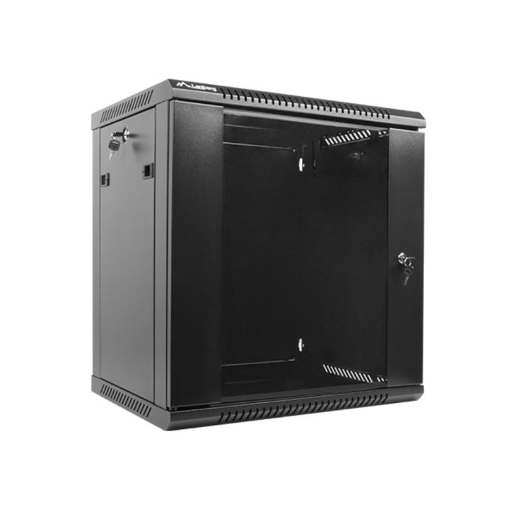 Lanberg WF01-6412-10B 12U Wall-Mount Rack Cabinet Black