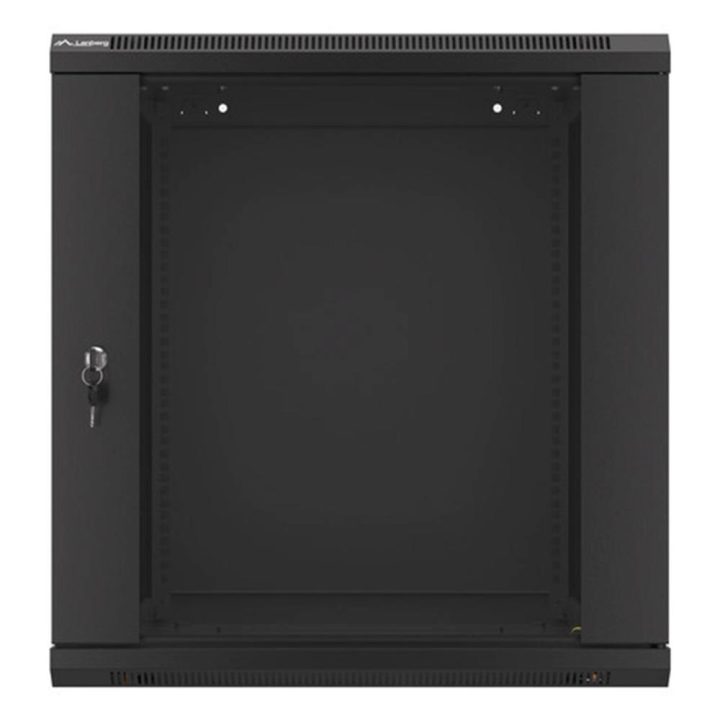 Lanberg WF01-6612-10B armário rack 12U Bastidor de parede Preto