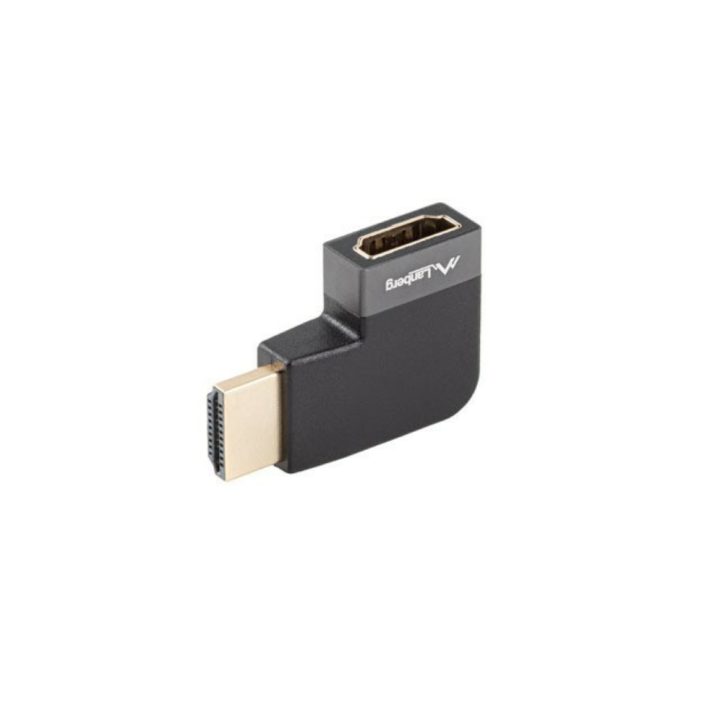 Adaptador HDMI 8K Lanberg macho-fêmea ângulo reto (AD-HDMI-10)