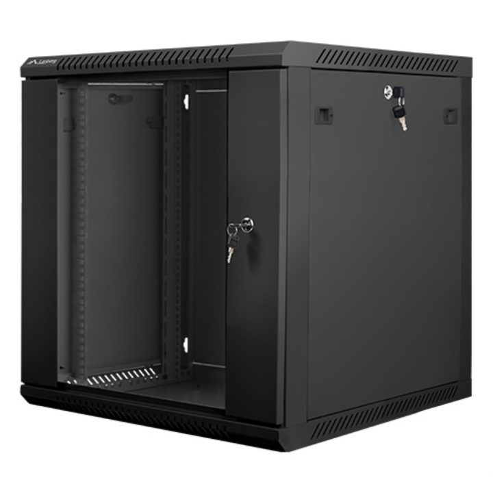 Lanberg WF01-6612-10B 12U Wall-Mount Rack Cabinet Black
