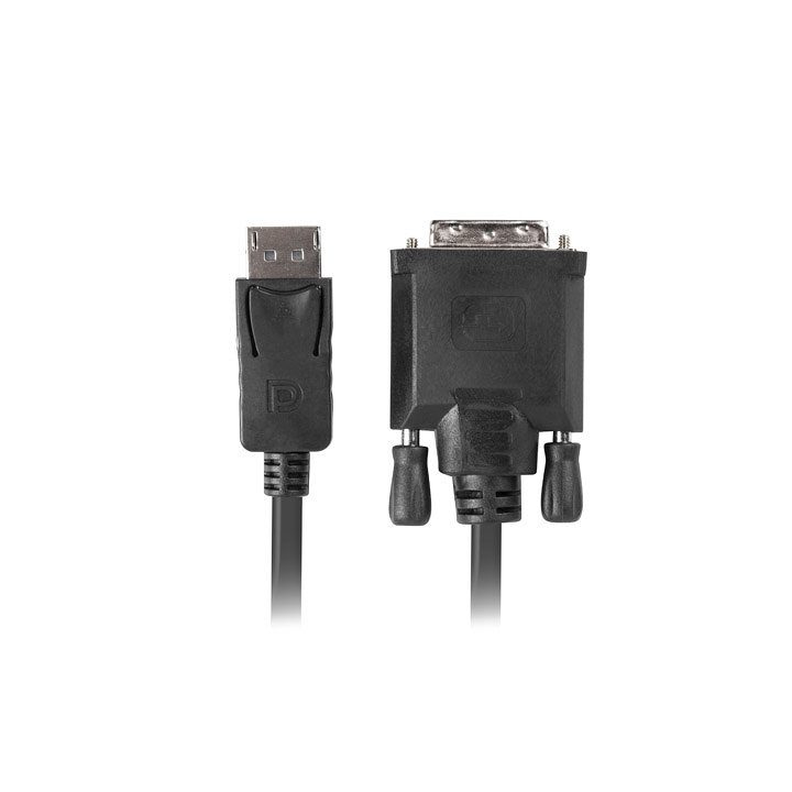 Lanberg DisplayPort Male to DVI-D Male 24+1 Cable 1.8m Black…
