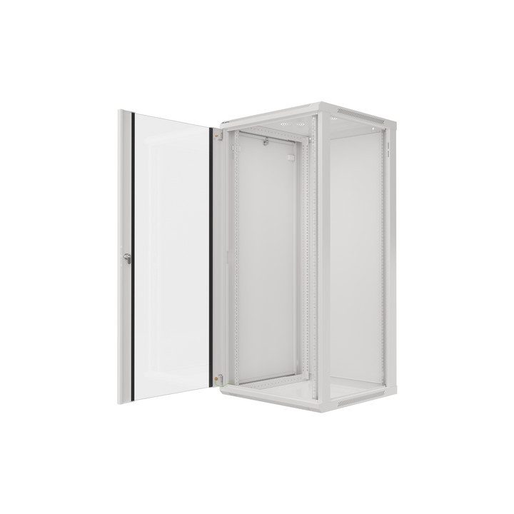 Lanberg WF01-6627-10S armario rack 27U Bastidor de pared Blanco