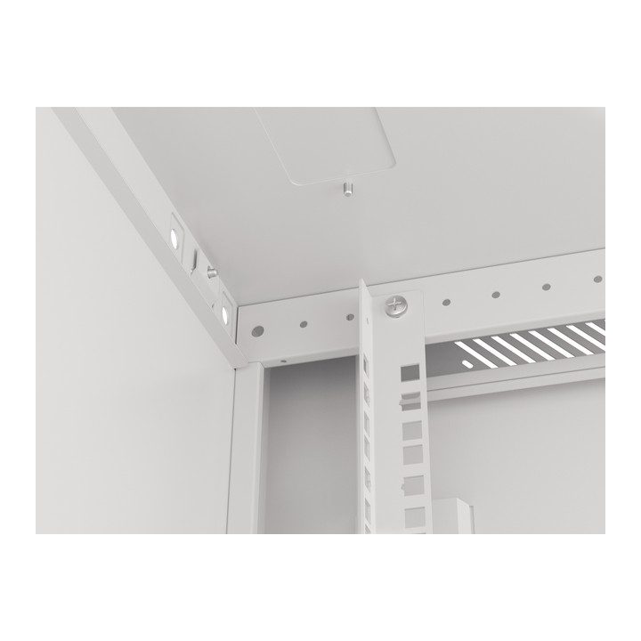 Lanberg WF01-6627-10S armário rack 27U Bastidor de parede Branco