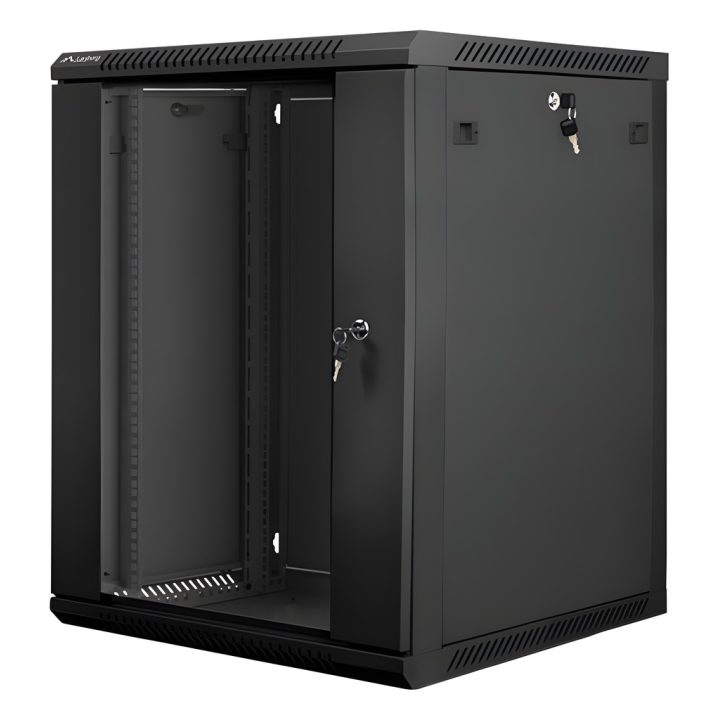 Lanberg WF01-6615-10B 15U Wall-Mount Rack Cabinet Black