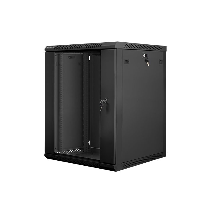 Lanberg WF01-6615-10B armário rack 15U Bastidor de parede Preto